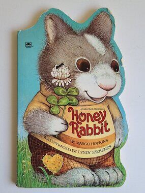 5/$15 Vintage Kids Board Book Honey Rabbit Hopkins Szekeres Preschool 1982
